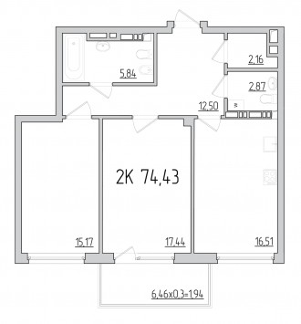 БЕЗ% Предлагается 2-к квартира в ЖК 52 Жемчужина (Pechersk Plaza) - жилой компле. . фото 3