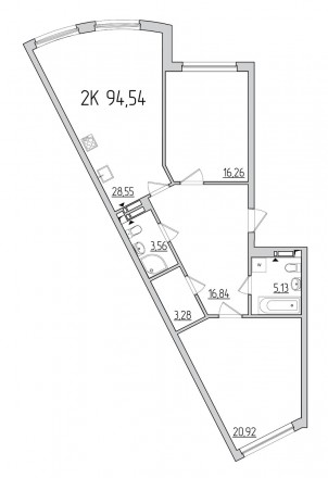 БЕЗ% Предлагается 2-к квартира в ЖК 52 Жемчужина (Pechersk Plaza) - жилой компле. . фото 7