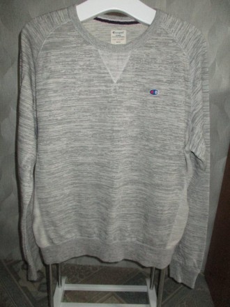 свитер свитшот Champion, приятный коттон, оригинал, размер XL, подмышки 65 см, р. . фото 2