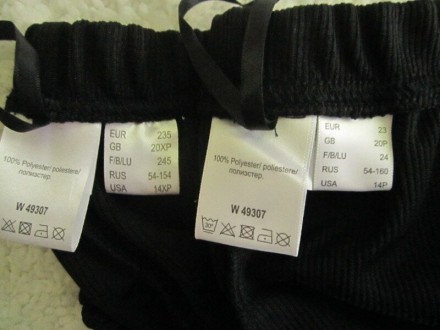 Новые черные штаны зауженные к низу, ткань в рубчик, наш р.54-154 и р.54-160, Вь. . фото 10