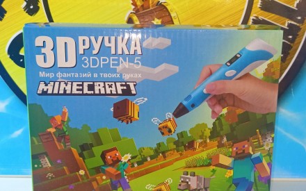 Мир фантазий Minecraft в твоих руках. Твори и строй теперь с помощью 3D ручки Ма. . фото 10