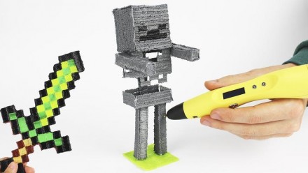 Мир фантазий Minecraft в твоих руках. Твори и строй теперь с помощью 3D ручки Ма. . фото 8