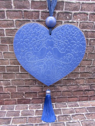 Деревянное декоративное сердце-подвеска,оригинальный подарок на любое торжество.. . фото 5