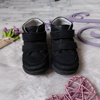 Детские ботинки Bartek на мальчика кожаные черные на липучках
Состояние: в очень. . фото 4