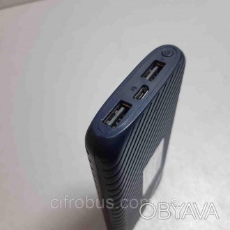 Внешний аккумулятор (Power Bank); емкость: 10000 мАч; выходной ток: 2,1/1 А; вых. . фото 1