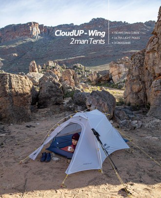 Намет Naturehike CloudUP-Wing 2 (2-х місний) 15D nylon – двомісний ультралегкий . . фото 4