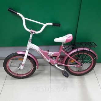 Велосипед для девочек, возраст 4 - 6 лет, рама: сталь, колеса 16 дюймов, задний . . фото 10