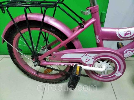 Велосипед для девочек, возраст 4 - 6 лет, рама: сталь, колеса 16 дюймов, задний . . фото 4
