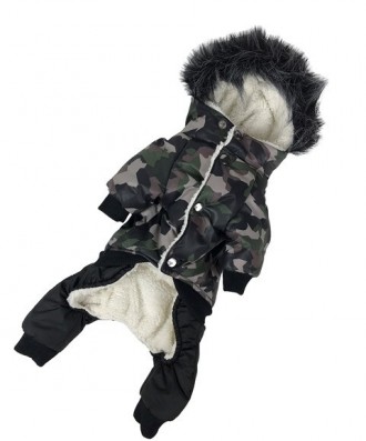 Зимняя одежда костюм для собак, зимний комбинезон для собаки теплый на меху на з. . фото 3