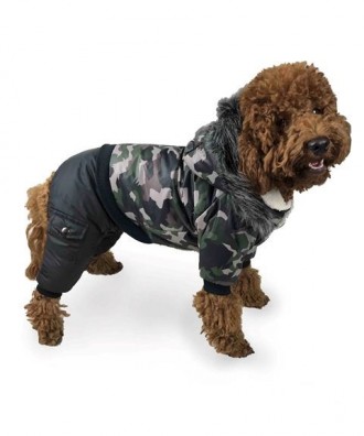Зимняя одежда костюм для собак, зимний комбинезон для собаки теплый на меху на з. . фото 2