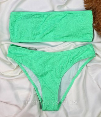 
Модный женский светло-зеленый купальник жатка
Ткань бифлекс жатка очень хорошо . . фото 2