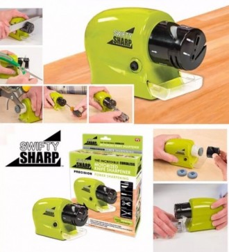  
Беспроводная ножеточка Swifty Sharp Motorized Knife Sharpener | Точилка для но. . фото 2