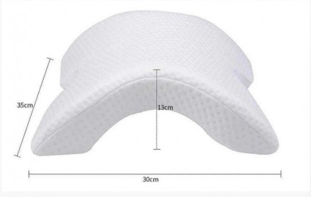 Подушка ортопедическая с памятью изогнутая, подушка для шеи - первоклассная орто. . фото 3