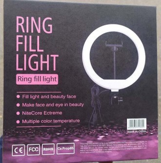 Характеристики и описание
26 см кольцевая LED светодиодная селфи лампа со штатив. . фото 4