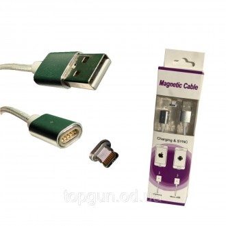 Магнітний кабель для iPhone/iPad, кабель для заряджання iPhone
Кабель високої як. . фото 2