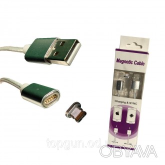 Магнітний кабель для iPhone/iPad, кабель для заряджання iPhone
Кабель високої як. . фото 1