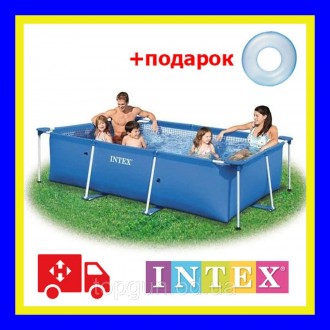 Каркасный бассейн сборный Small Frame Intex 28271 (58980) ( 260*160*65 см) 2,6м
. . фото 2