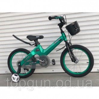 Детский легкий магниевый велосипед мальчику ТОП РАЙДЕР TOPRIDER 16 дюймов синий . . фото 4
