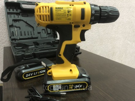 
Аккумуляторный дрель шуруповерт DeWALT DCD791 24V 5A/H Шуруповерт Деволт на акк. . фото 7