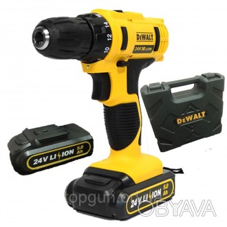 
Аккумуляторный дрель шуруповерт DeWALT DCD791 24V 5A/H Шуруповерт Деволт на акк. . фото 1