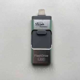 Флешка 256Гб для iPhone / iPad, otg флешка для айфона серебристая
Флешка сэконом. . фото 3