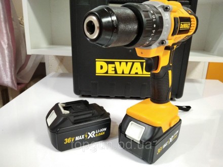 Ударный шуруповерт DeWALT DCD996 (36V, 6AH) Аккумуляторная дрель-шуруповерт с дв. . фото 6