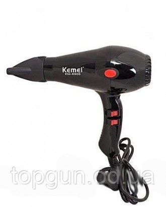 Фен для волос Kemei KM-8906 3000W с ионизацией Профессиональный фен Мощный фен с. . фото 3