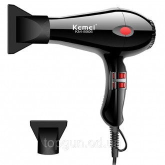 Фен для волос Kemei KM-8906 3000W с ионизацией Профессиональный фен Мощный фен с. . фото 8