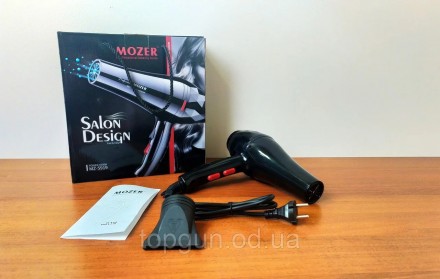 Фен для волос MOZER MZ-5919 Профессиональный фен Мозер 4000W Мощный Фен для сушк. . фото 4