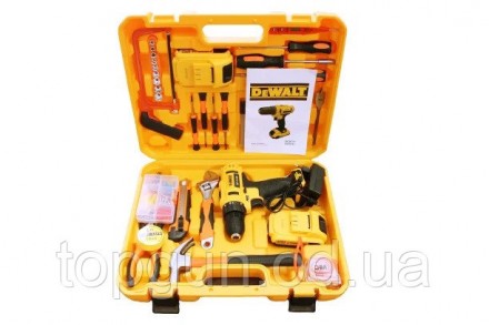 
Аккумуляторный шуруповерт DeWALT DCD791 (24V, 5AH) с большим набором инструмент. . фото 3