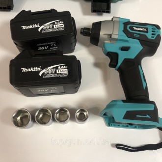 Гайковерт аккумуляторный Makita DTW285 36В 6Ач Ударный гайковерт DTW 285 с подсв. . фото 8