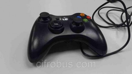 Проводной геймпад для Xbox 360, виброотдача, 2 мини-джойстика, крестовина, 10 кн. . фото 2
