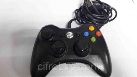 Проводной геймпад для Xbox 360, виброотдача, 2 мини-джойстика, крестовина, 10 кн. . фото 10