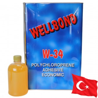 Полихлоропреновый клей Wellbond w-34 з підвищеною термостійкістю.
Універсальний . . фото 2