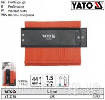 YATO-3735 - професійний трафарет виготовлений з пластику. Призначений для копіюв. . фото 1
