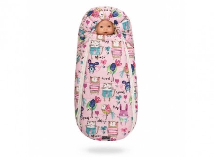 Конверт -кокон меховой Baby XS Рисунки на розовом фоне. Киев. фото 1 Конверт -кокон меховой Baby XS Рисунки на розовом фоне. Киев. фото 1