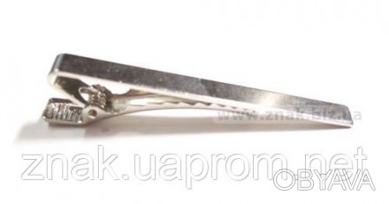 Зажим для галстука основа никель (длина 57 мм). . фото 1