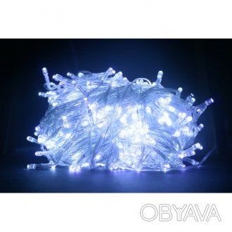 Гирлянда LED белая 200 ламп Длина 13.5м на прозрачном проводе продается оптом с . . фото 1