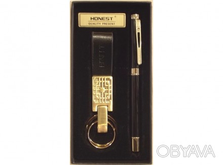 Подарочный набор HONEST: ручка + брелок.
Продается оптом и в розницу с доставкой. . фото 1