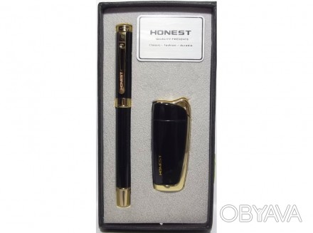 Подарочный набор HONEST: ручка + зажигалка.
Продается оптом и в розницу с достав. . фото 1
