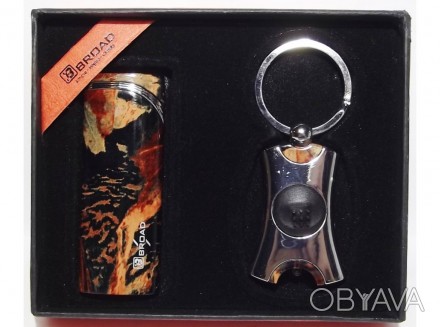 Подарочный набор BROAD: зажигалка + фонарик.
Продается оптом с доставкой по Укра. . фото 1