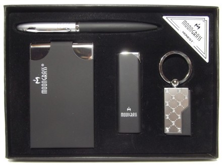 Подарочный набор MOONGRASS : ручка + брелок + визитница + зажигалка﻿﻿.
Продается. . фото 2
