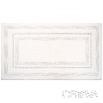 Коврик для ванной/прикроватный PHP Diamond Ivory 55х110 см белый