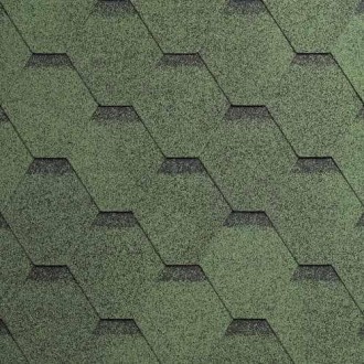 Битумная черепица Armourshield Plus (23) Amazongreen ultra. Ровно. фото 1