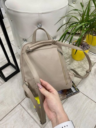 Рюкзак-сумка Rainbow на 2 отдела
 Фурнитура - серебро, размеры 25*30*12 см, экок. . фото 5