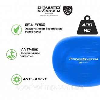 М'яч гімнастичний POWER SYSTEM PS - 4013 75 cm
Призначення: для занять фітне. . фото 7