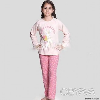 Піжама для дівчинки Арт 9350-209 Персиковий
Склад: 95% бавовна 5% еластан
Розмір. . фото 1
