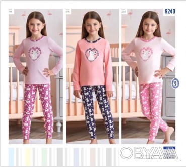Пижама для девочки Арт 9240 Цвет 226,148
Пижама для девочки ( штаны на манжете ). . фото 1