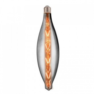 Лампа винтажная светодиодная (ретро) Filament led ELLIPTIC-XL 8W E27 2400К Титан. . фото 2