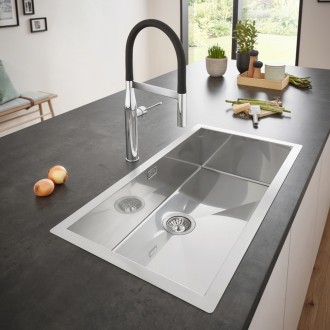 Кухонна мийка Grohe Sink K700 31580SD1 виготовлена з нержавіючої сталі, що гаран. . фото 4
